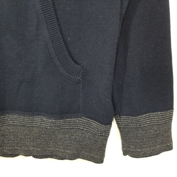J. Crew Mens Navy Blue Cotton Shawl Collar Sweater - Picture 3 of 7